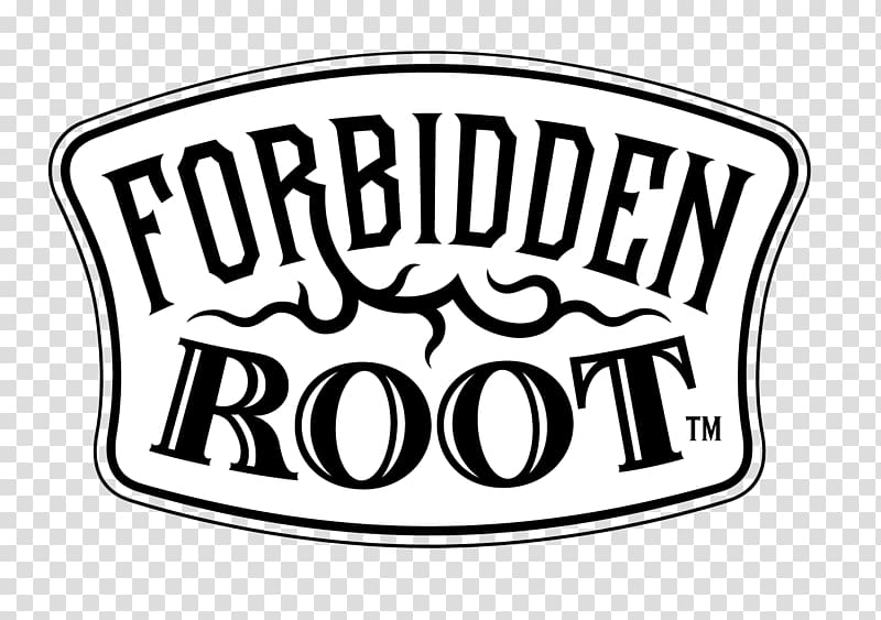 Forbidden Root Restaurant & Brewery Bomber Logo Font Brand, ROOT BEER transparent background PNG clipart