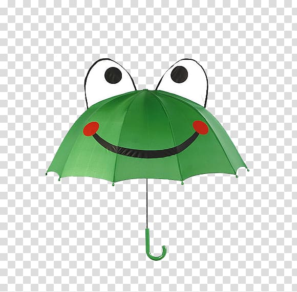 Fun Frogs Umbrella Child Raincoat, umbrella transparent background PNG clipart