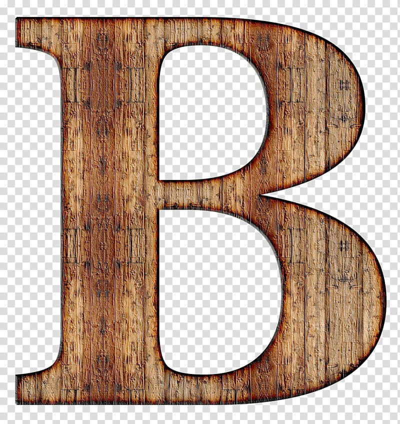 brown capital letter B , Wooden Capital Letter B transparent background PNG clipart