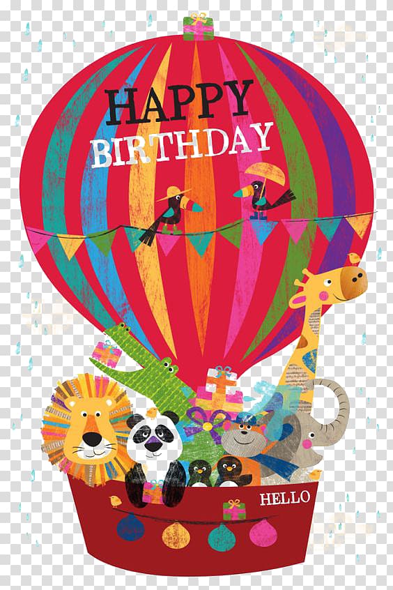Birthday Greeting card Wish Gift, happy Birthday transparent background PNG clipart