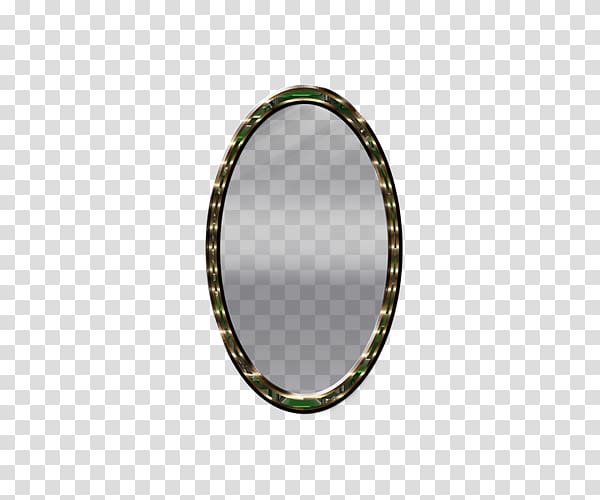 Mirror , Oval Mirror transparent background PNG clipart