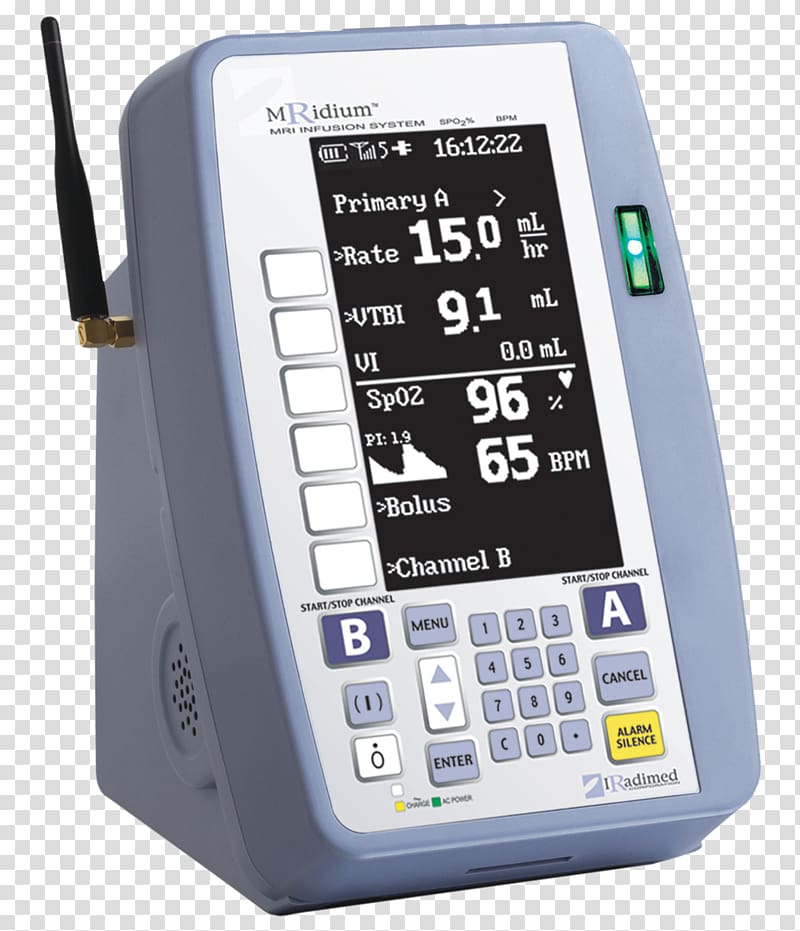 Infusion pump Intravenous therapy Magnetic resonance imaging Monitoring, electronic transparent background PNG clipart