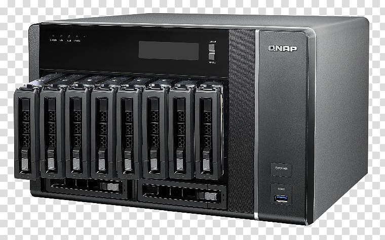 Disk array Intel Core Multi-core processor QNAP Systems, Inc., enterprise x chin transparent background PNG clipart