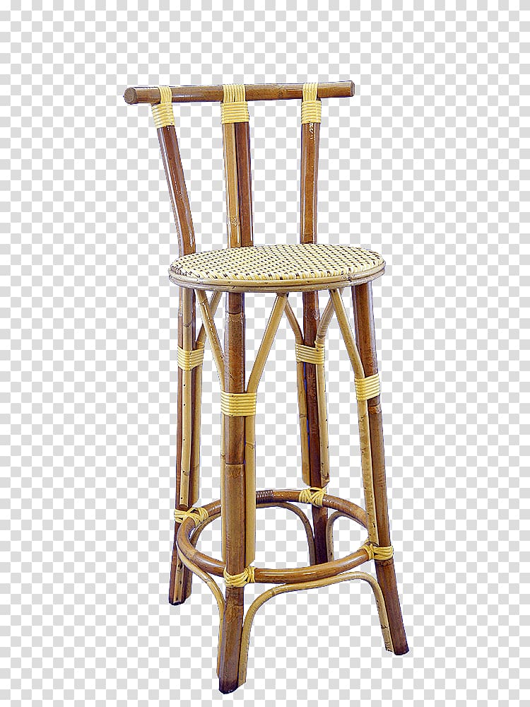Bar stool Chair Rattan Table, chair transparent background PNG clipart