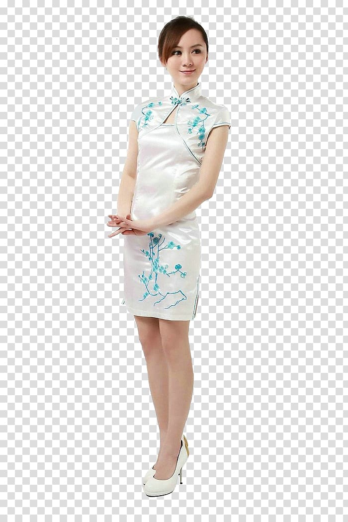 Dress Cheongsam Sleeve Shoulder, dress transparent background PNG clipart