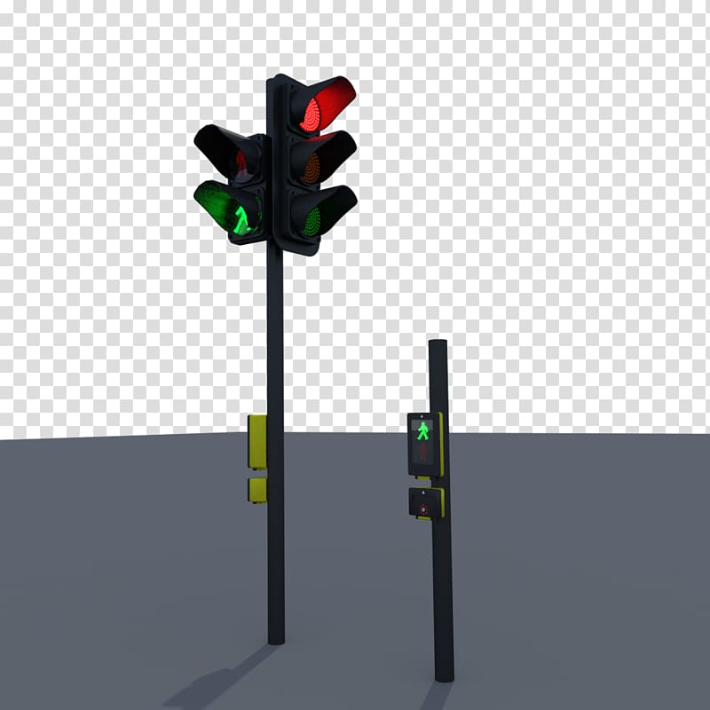 Traffic light Unreal Engine 4 3D computer graphics Pedestrian crossing, traffic light transparent background PNG clipart