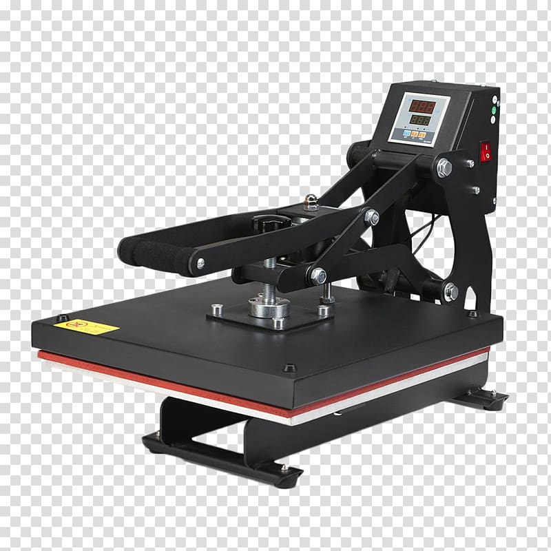 Machine press T-shirt Heat press Printing press, T-shirt transparent background PNG clipart