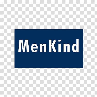 Men kind text with blue background, MenKind Logo transparent background PNG clipart