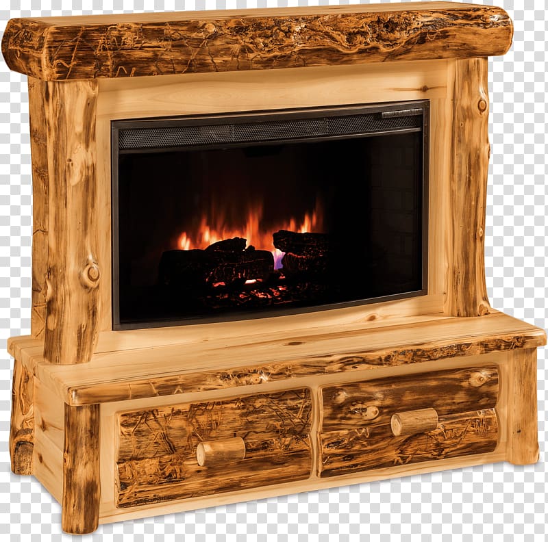 Amish furniture Table Hearth Electric fireplace, table transparent background PNG clipart