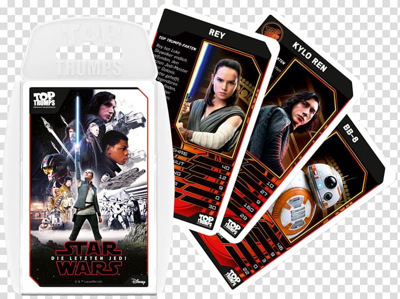 Winning Moves Top Trumps BB-8 R2-D2 Star Wars, Rey star wars transparent background PNG clipart