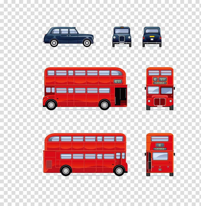 London Double-decker bus Taxi, bus transparent background PNG clipart