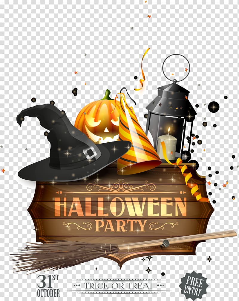 Halloween Party illustration, Halloween Party Holiday All Saints\' Day, Halloween transparent background PNG clipart