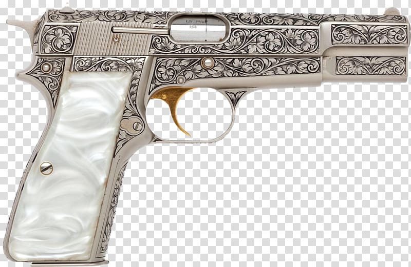 Revolver Browning Hi-Power Firearm Trigger Browning Arms Company, Handgun transparent background PNG clipart