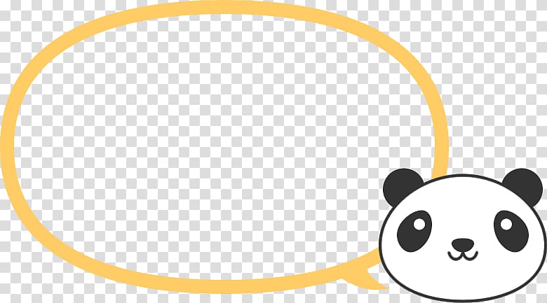 panda bubble transparent background PNG clipart
