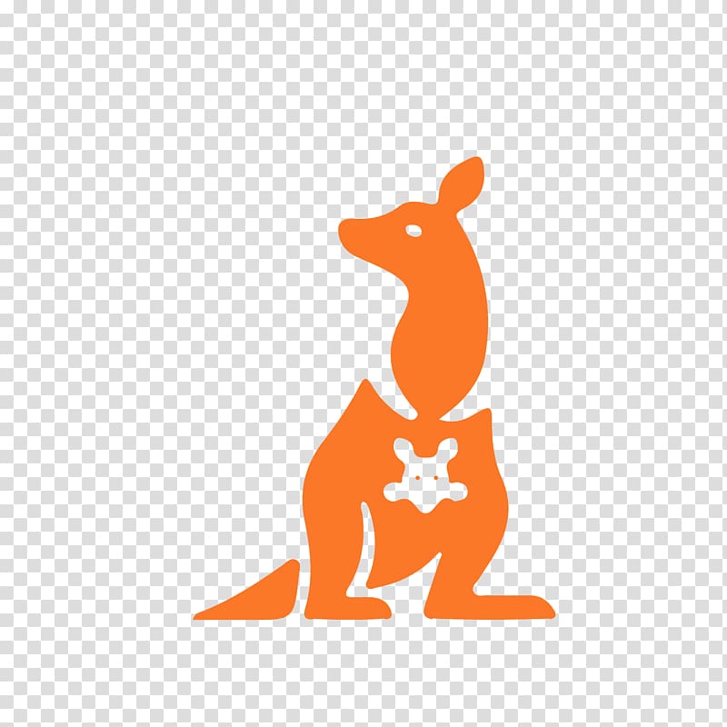 Logo Graphic design Creativity Advertising, Cartoon kangaroo transparent background PNG clipart