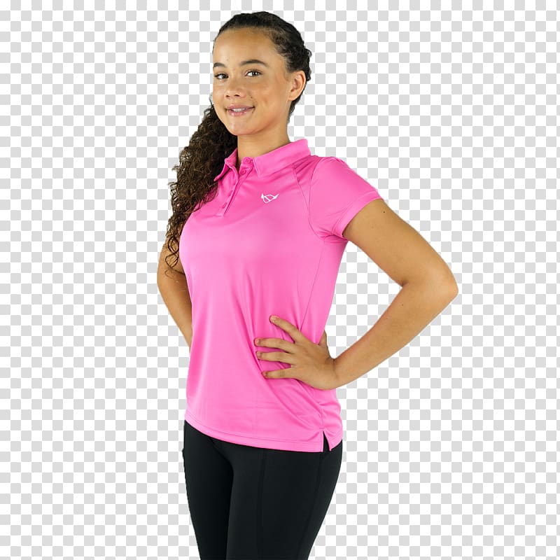 T-shirt Sleeve Shoulder Sportswear Pink M, swinging girl transparent background PNG clipart