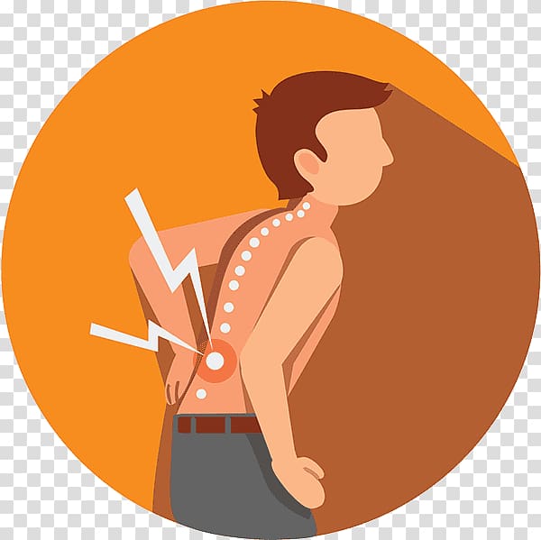 Healing back pain Vertebral column Sciatica, Back Pain In The Morning transparent background PNG clipart