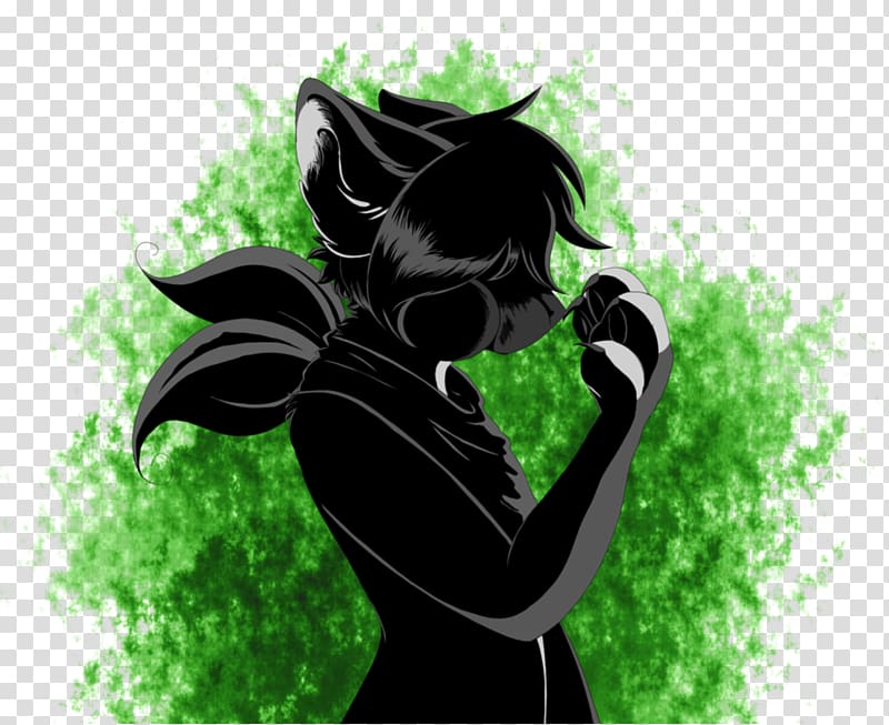 Cartoon Black hair Desktop Silhouette, come down transparent background PNG clipart