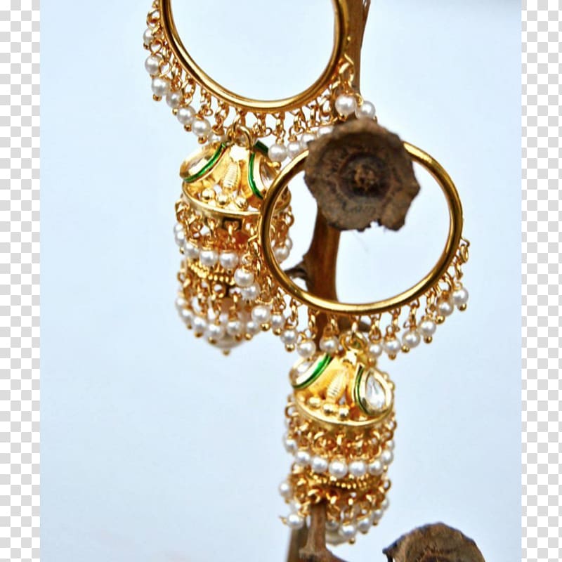 Earring Necklace Kundan Gold Pearl, necklace transparent background PNG clipart