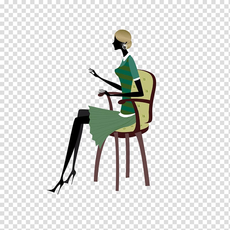Illustration, Fashion silhouette figures transparent background PNG clipart