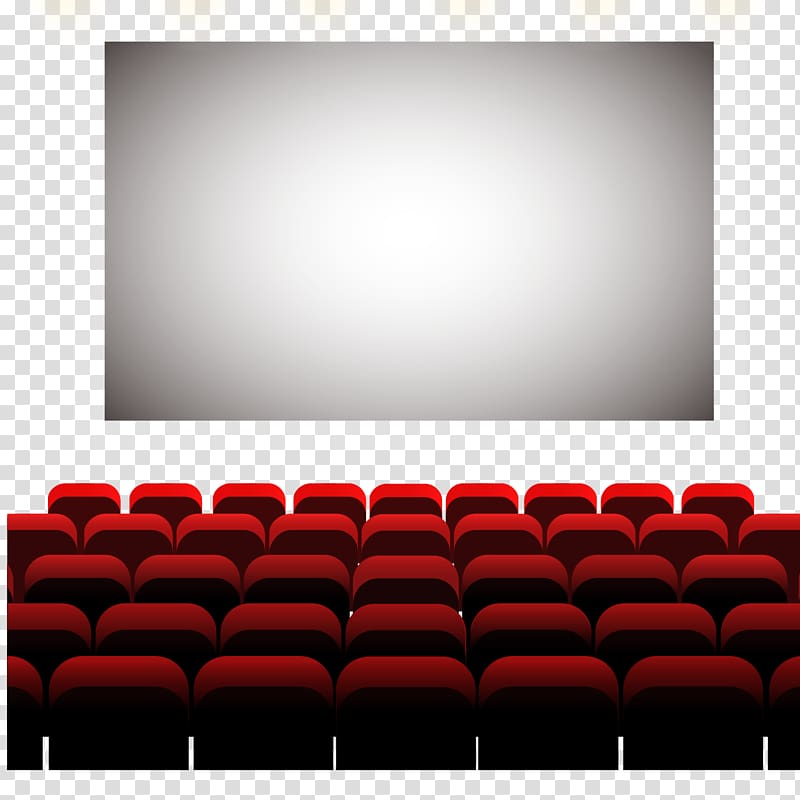 theater stadium, Cinema Auditorium Seat, The big screen under the seat of the material transparent background PNG clipart