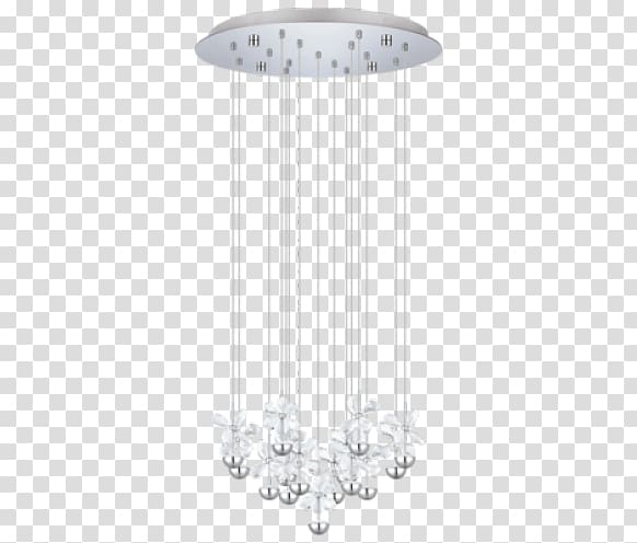 Light fixture Lamp Lighting EGLO, crystal chandeliers transparent background PNG clipart