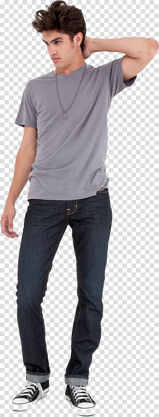 Jeans T-shirt Shoulder Denim Sleeve, jeans transparent background PNG clipart