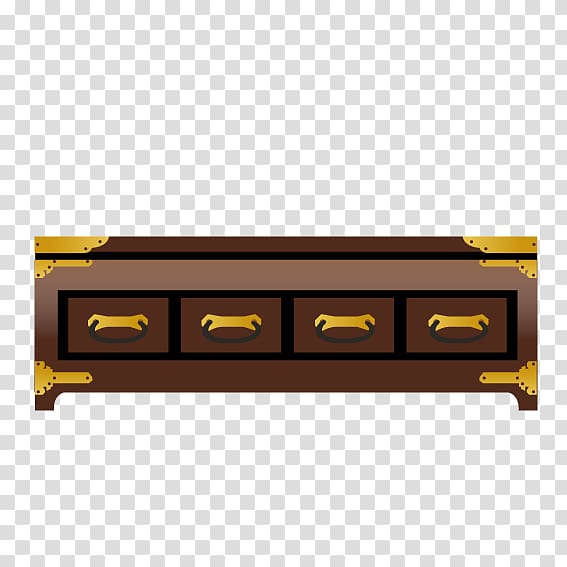 Coffee table Furniture, Household Retro TV cabinet transparent background PNG clipart