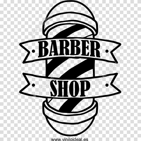 Barber\'s pole Logo Hairdresser Wall decal, barber shop transparent background PNG clipart