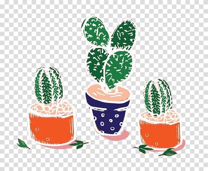 Cactaceae Plant Illustration, Cactus plants transparent background PNG clipart