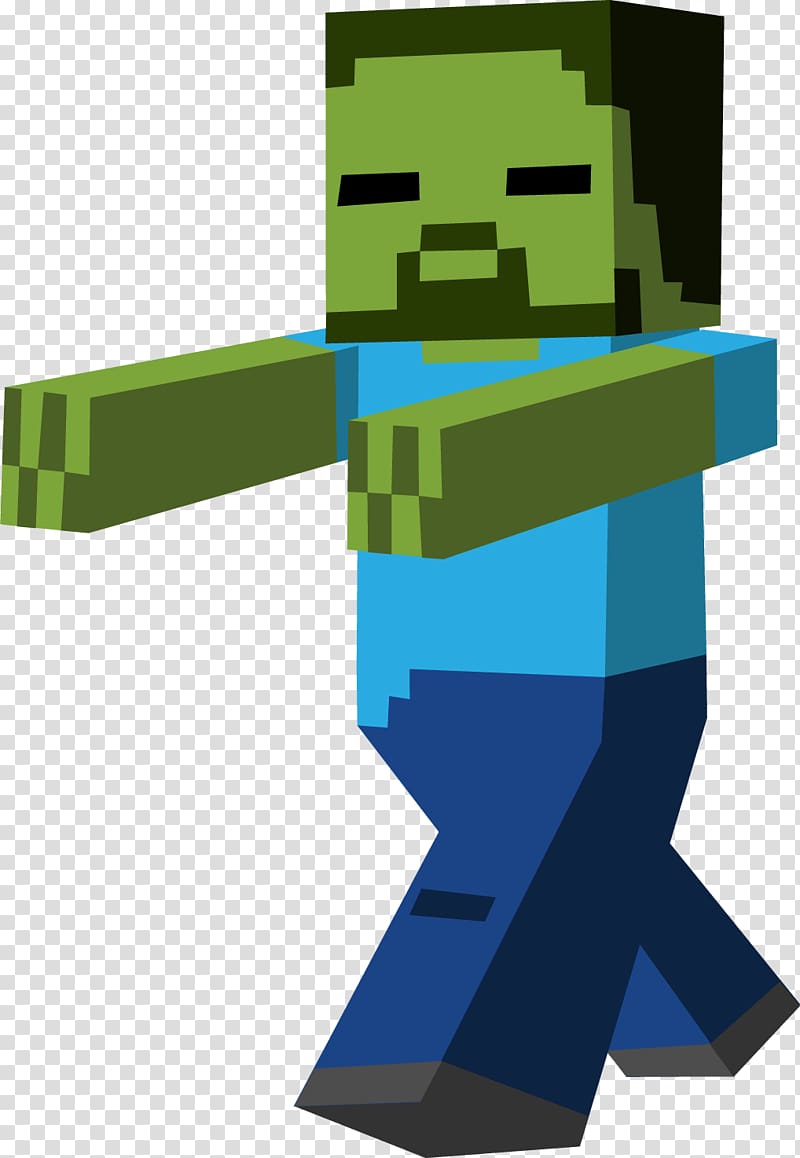 Minecraft: Pocket Edition Zombie , zombie minecraft transparent background PNG clipart