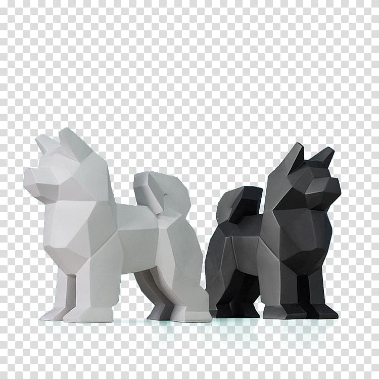 Dog Solid geometry, Three-dimensional geometric decoration items Puppy transparent background PNG clipart