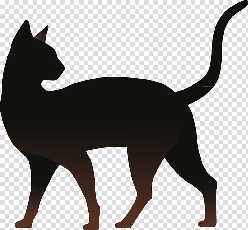 Cat Silhouette Kitten, Cat transparent background PNG clipart