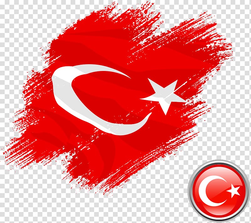 Turkey flag illustration, Flag of Turkey, Turkish Flag transparent background PNG clipart