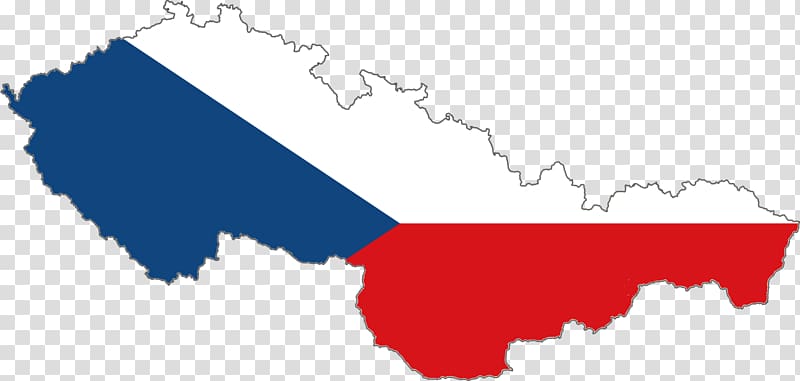 Flag of the Czech Republic Czechoslovakia Map, country transparent background PNG clipart
