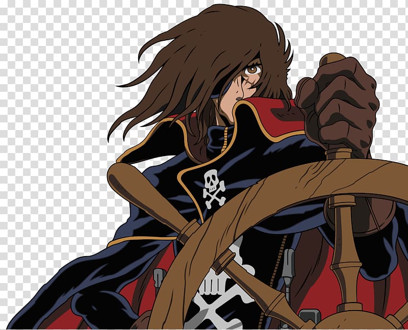 Phantom F. Harlock II Space Pirate Captain Harlock Piracy Manga Adventure Film, hero illustration transparent background PNG clipart