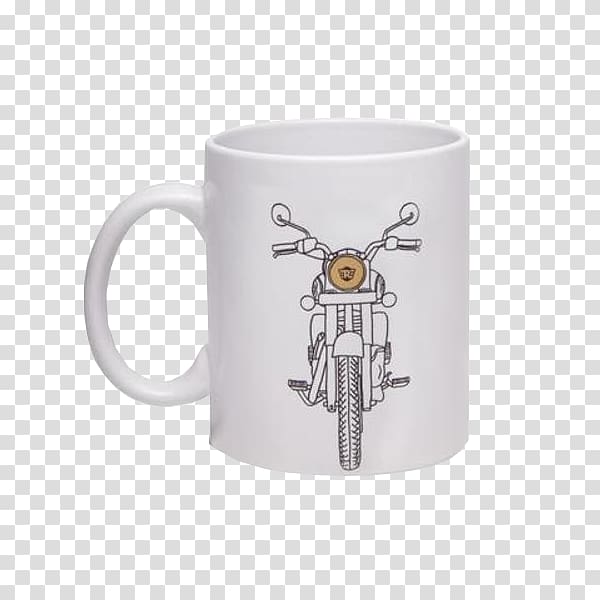 Mug Coffee cup Royal Enfield Bullet Ceramic, mug transparent background PNG clipart