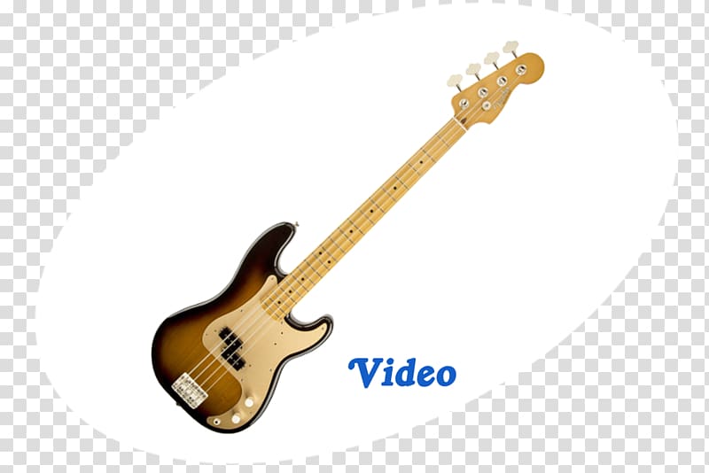 Fender Precision Bass Sunburst Bass guitar Fender Bass V Fender Jazz Bass, Bass Guitar transparent background PNG clipart