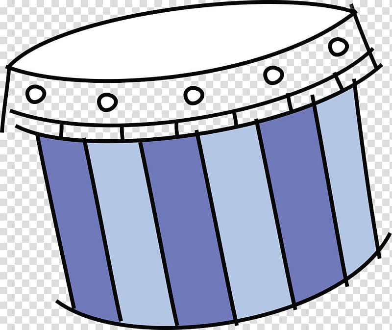 Drum Musical instrument , Blue simple drums transparent background PNG clipart