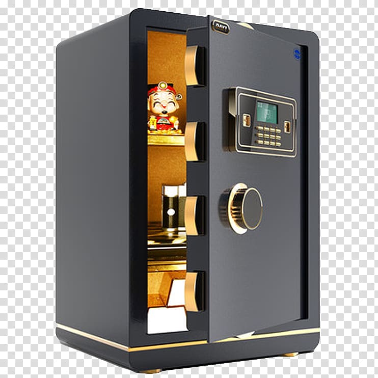 Safe deposit box Cabinetry Insurance Lock, Steel safe transparent background PNG clipart