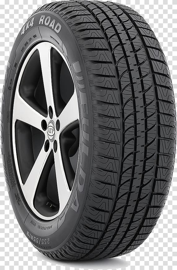 gray Kia 5-spoke vehicle wheel and tire, Car Tire Fulda Reifen GmbH Four-wheel drive Continental AG, Tire transparent background PNG clipart
