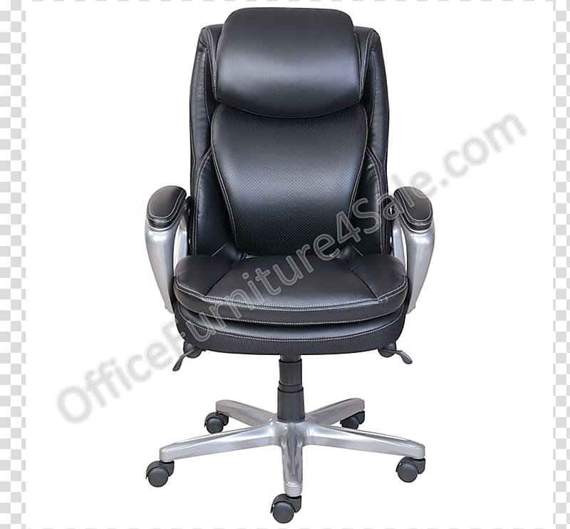 Office & Desk Chairs Table Bonded leather Swivel chair, chair transparent background PNG clipart