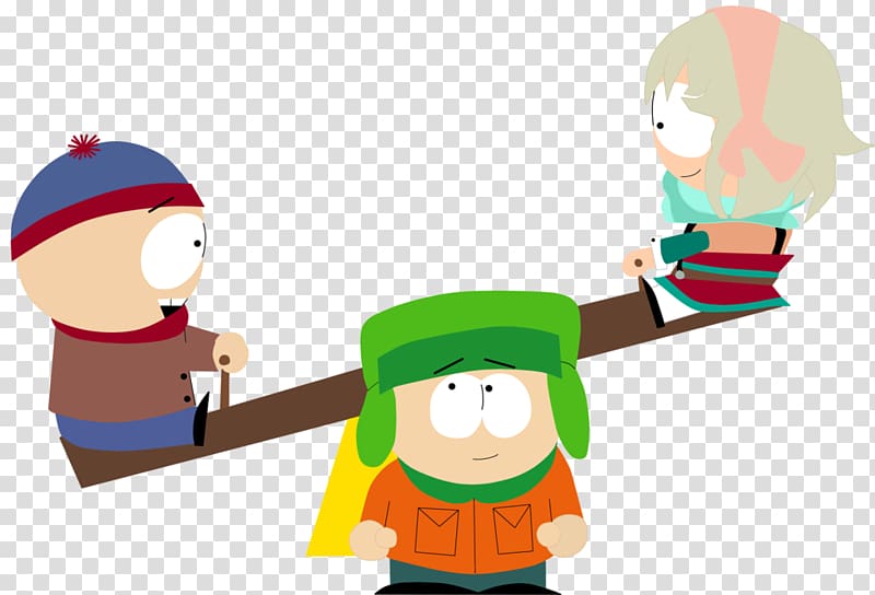 Stan Marsh Butters Stotch Eric Cartman Drawing, seasaw transparent background PNG clipart