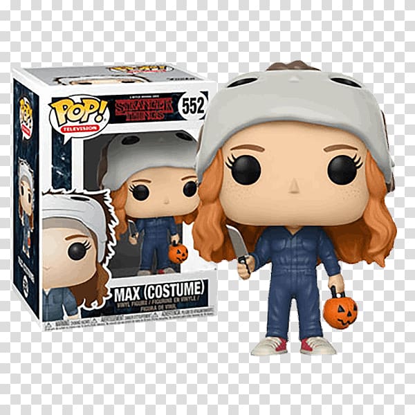 Funko Pop Stranger Things Figure Funko Pop Television Stranger Things Eleven Toy With Eggoschase Collectable Funko Pop Televistion Stranger Things Season 2 Eleven and Max Toy Action Figure Bundle, Stranger Things Max transparent background PNG clipart