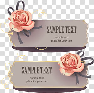 Rose, Rose decorative tag transparent background PNG clipart thumbnail
