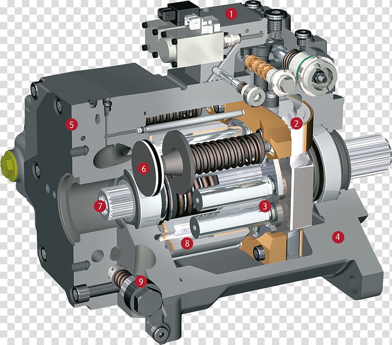 Axial piston pump Hydraulic pump Gear pump, spare parts transparent background PNG clipart