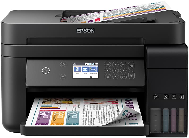 Epson Multi-function printer Inkjet printing, printer transparent background PNG clipart