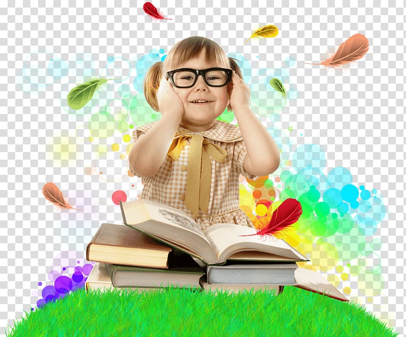 Child Reading Book Glasses Eye, child transparent background PNG clipart