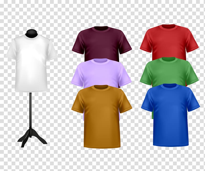 T-shirt Color Template, T-shirt kind of clothing transparent background PNG clipart