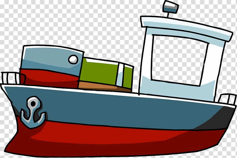 Scribblenauts Cargo ship Boat, Ship transparent background PNG clipart